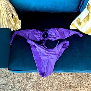 Hard swim bikini medium purple used once